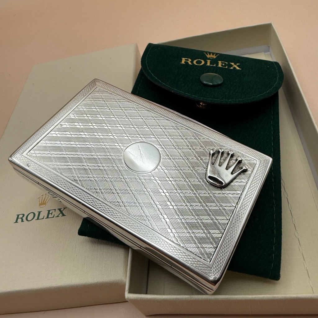 Rolex Silver Business Card Or Pill Holder